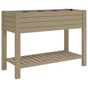 vidaXL k&otilde;rgendatud aia taimelava, helepruun, 110 x 45 x 79 cm