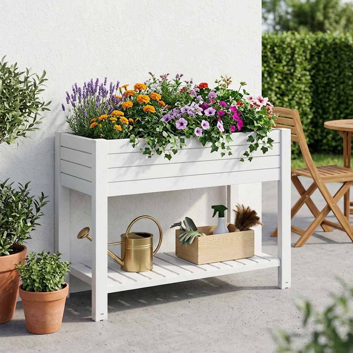 Højbed 110x45x79 cm polypropylen