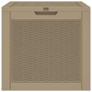 Zahradní úložný box světle hnědý 55,5 x 43 x 53 cm polypropylen - obrázek 5