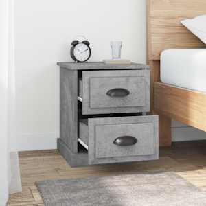 vidaXL Bedside Cabinet Concrete Grey 39x39x47.5 cm Engineered Wood