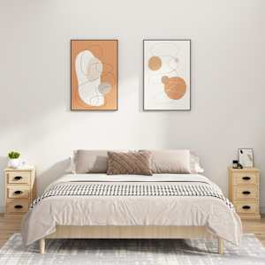 Noční stolek dub sonoma 39 x 39 x 67 cm kompozitní dřevo - obrázek 3