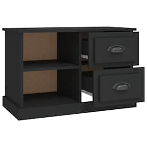 TV skříňka černá 73 x 35,5 x 47,5 cm kompozitní dřevo - obrázek 7