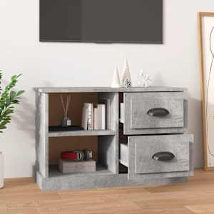 TV skříňka betonově šedá 73 x 35,5 x 47,5 cm kompozitní dřevo - obrázek 3