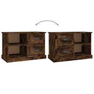 TV skříňka kouřový dub 73 x 35,5 x 47,5 cm kompozitní dřevo - obrázek 9