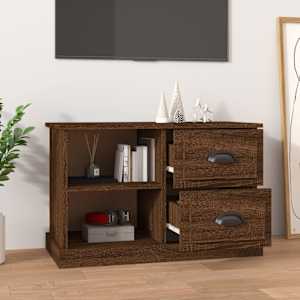 TV skříňka hnědý dub 73 x 35,5 x 47,5 cm kompozitní dřevo - obrázek 3