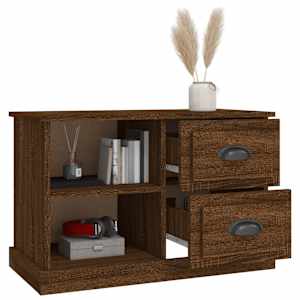 TV skříňka hnědý dub 73 x 35,5 x 47,5 cm kompozitní dřevo - obrázek 5