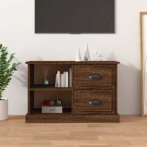 TV skříňka hnědý dub 73 x 35,5 x 47,5 cm kompozitní dřevo - obrázek 1