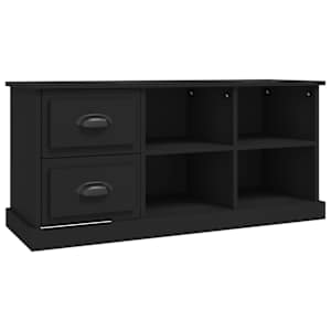 TV skříňka černá 102 x 35,5 x 47,5 cm kompozitní dřevo - obrázek 2