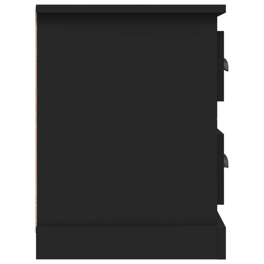 fekete szerelt fa TV-szekrény 102 x 35,5 x 47,5 cm