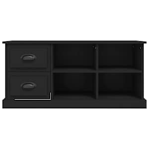 TV skříňka černá 102 x 35,5 x 47,5 cm kompozitní dřevo - obrázek 6