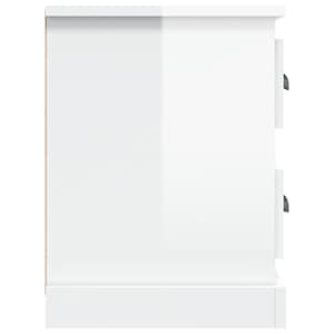 TV skříňka bílá vysoký lesk 102x35,5x47,5 cm kompozitní dřevo - obrázek 8