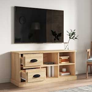 TV skříňka dub sonoma 102 x 35,5 x 47,5 cm kompozitní dřevo - obrázek 3