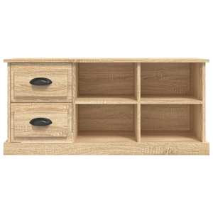 TV skříňka dub sonoma 102 x 35,5 x 47,5 cm kompozitní dřevo - obrázek 6