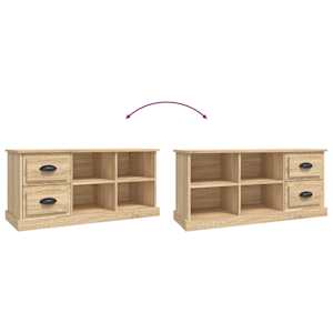 TV skříňka dub sonoma 102 x 35,5 x 47,5 cm kompozitní dřevo - obrázek 9