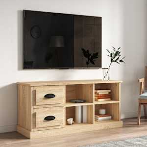 TV skříňka dub sonoma 102 x 35,5 x 47,5 cm kompozitní dřevo - obrázek 1