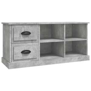 TV skříňka betonově šedá 102 x 35,5 x 47,5 cm kompozitní dřevo - obrázek 2