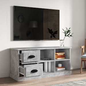 TV skříňka betonově šedá 102 x 35,5 x 47,5 cm kompozitní dřevo - obrázek 3