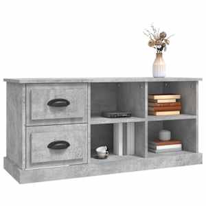 TV skříňka betonově šedá 102 x 35,5 x 47,5 cm kompozitní dřevo - obrázek 4