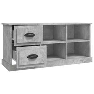 TV skříňka betonově šedá 102 x 35,5 x 47,5 cm kompozitní dřevo - obrázek 7