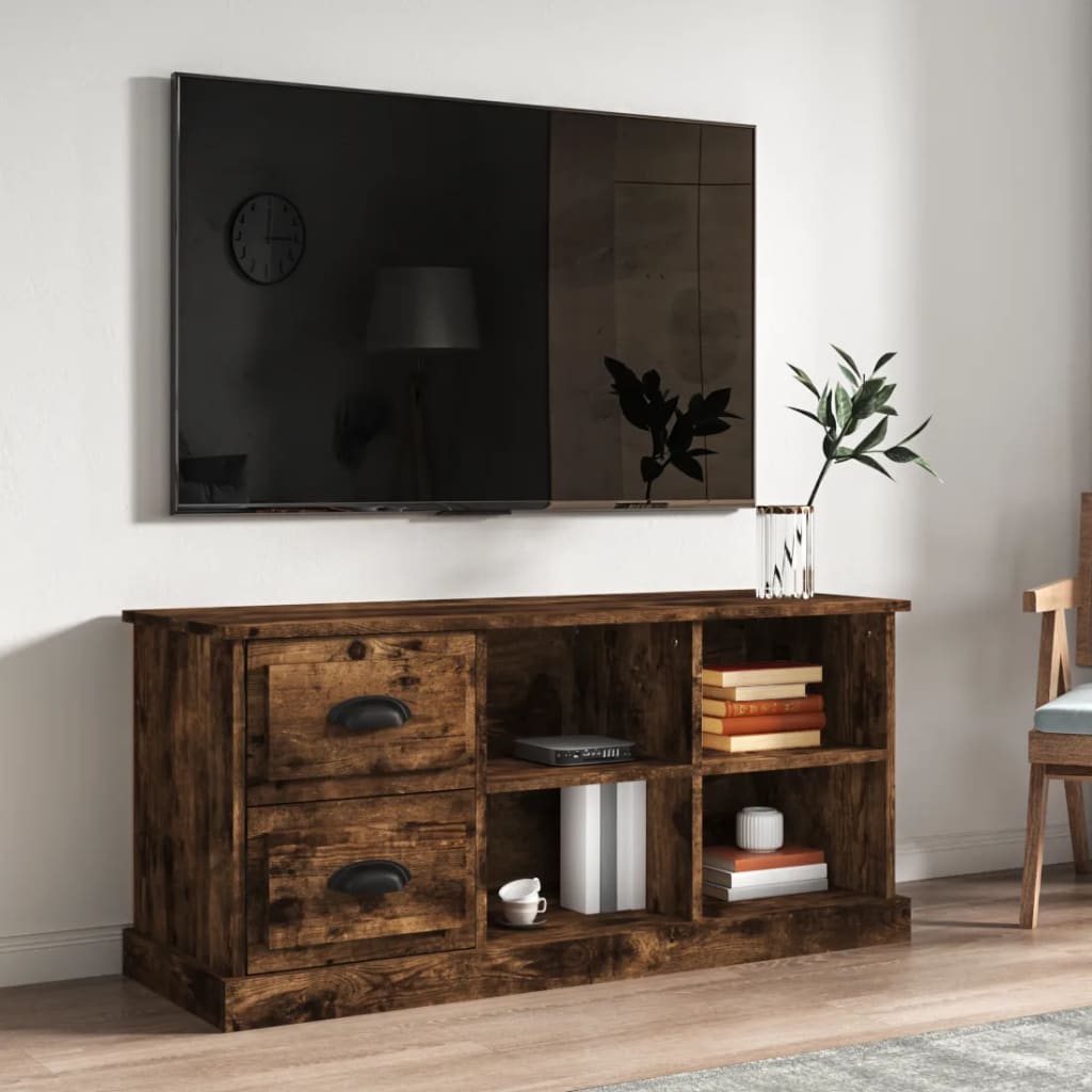 vida XL TV-Schrank Räuchereiche 102x 35,5x 47,5 cm Holzwerkstoff