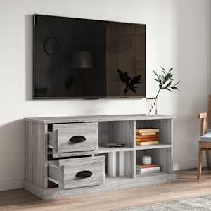 TV skříňka šedá sonoma 102 x 35,5 x 47,5 cm kompozitní dřevo - obrázek 3