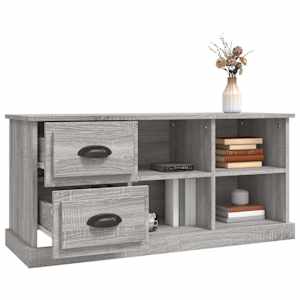 TV skříňka šedá sonoma 102 x 35,5 x 47,5 cm kompozitní dřevo - obrázek 5
