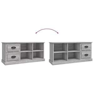 TV skříňka šedá sonoma 102 x 35,5 x 47,5 cm kompozitní dřevo - obrázek 9