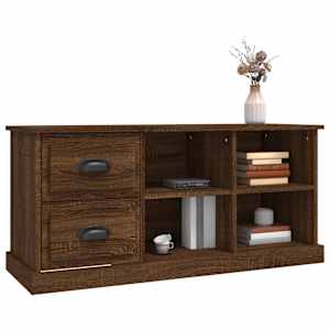 TV skříňka hnědý dub 102 x 35,5 x 47,5 cm kompozitní dřevo - obrázek 4