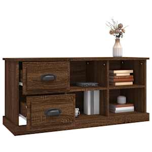 TV skříňka hnědý dub 102 x 35,5 x 47,5 cm kompozitní dřevo - obrázek 5