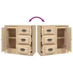 Příborník dub sonoma 70 x 35,5 x 67,5 cm kompozitní dřevo - obrázek 9