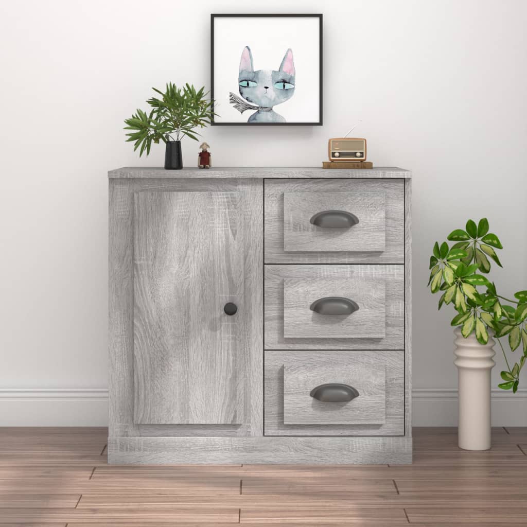 VASAGLE Credenza, Mobile da Cucina, Armadietto Organizzatore, con 2 Ante  Scorrevoli, 33 x 100 x 80