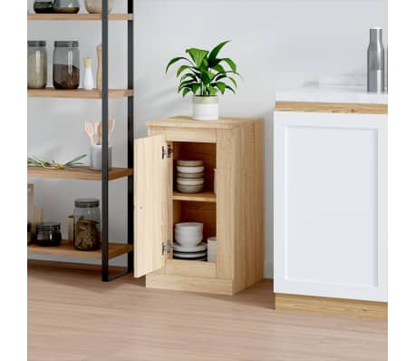 vidaXL &Scaron;oninė spintelė, ąžuolo, 37,5x35,5x67,5cm, apdirbta mediena