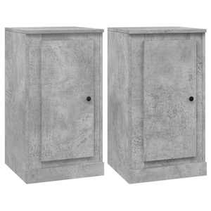 Příborníky 2 ks betonově šedé 37,5x35,5x67,5cm kompozitní dřevo - obrázek 2