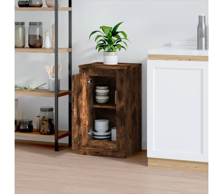 vidaXL Komoda boja dimljenog hrasta 37,5x35,5x67,5cm konstruirano drvo