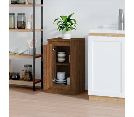 vidaXL Sideboard Braun Eichen-Optik 37,5x35,5x67,5 cm Holzwerkstoff