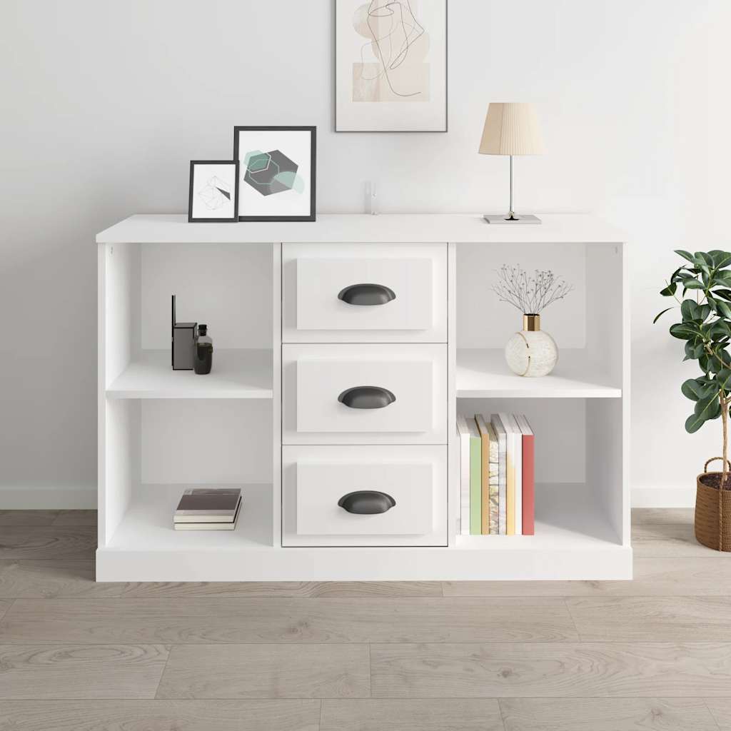 Buffet blanc 104,5x35,5x67,5 cm bois d'ingénierie