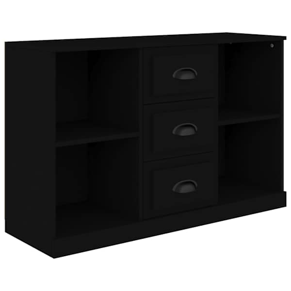 vidaXL puhvetkapp, must, 104,5 x 35,5 x 67,5 cm, tehispuit