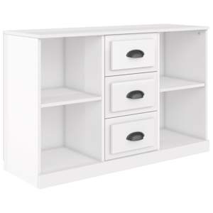 Příborník bílý s vysokým leskem 104,5 x 35,5 x 67,5 cm kompozit - obrázek 2