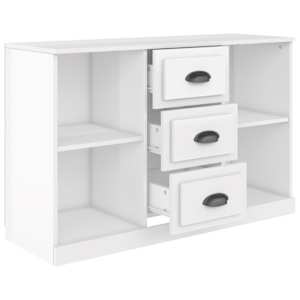 Příborník bílý s vysokým leskem 104,5 x 35,5 x 67,5 cm kompozit - obrázek 3