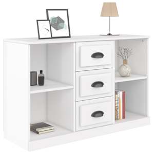 Příborník bílý s vysokým leskem 104,5 x 35,5 x 67,5 cm kompozit - obrázek 8