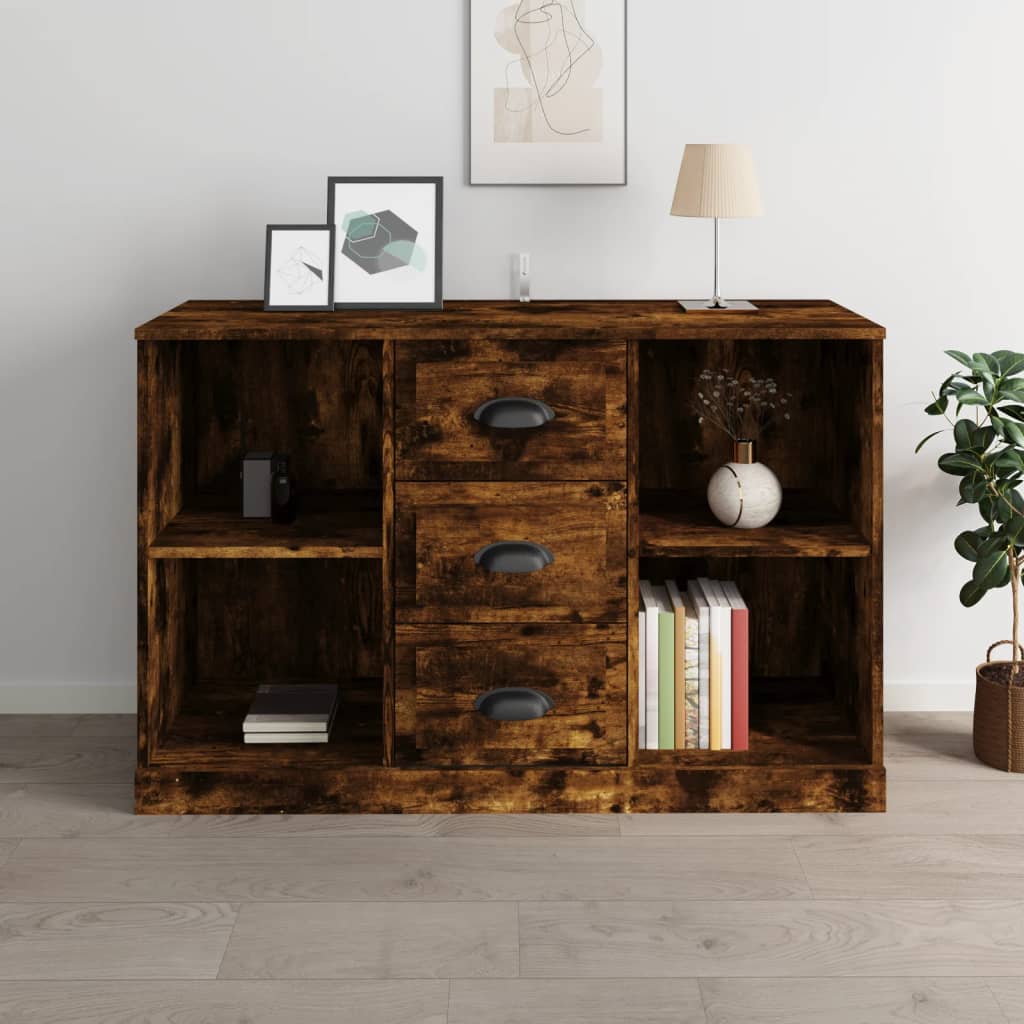 vidaXL Sideboard Räuchereiche 104,5x35,5x67,5 cm Holzwerkstoff