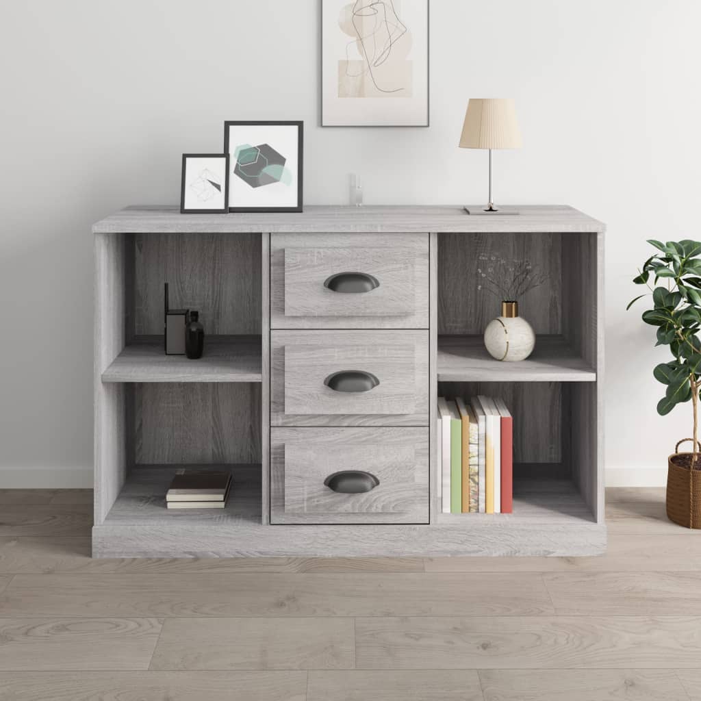 Sideboard Grau Sonoma 104,5×35,5×67,5 cm Holzwerkstoff