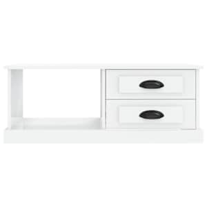 Konferenční stolek bílý s leskem 90x50x35 cm kompozitní dřevo - obrázek 6