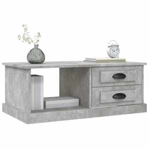 Konferenční stolek betonově šedý 90x50x35 cm kompozitní dřevo - obrázek 4