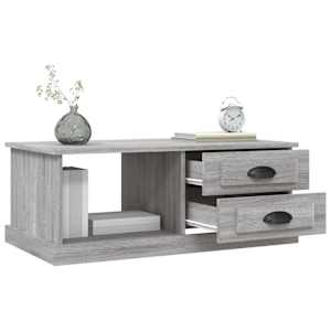 Konferenční stolek šedý sonoma 90 x 50 x 35 cm kompozitní dřevo - obrázek 5
