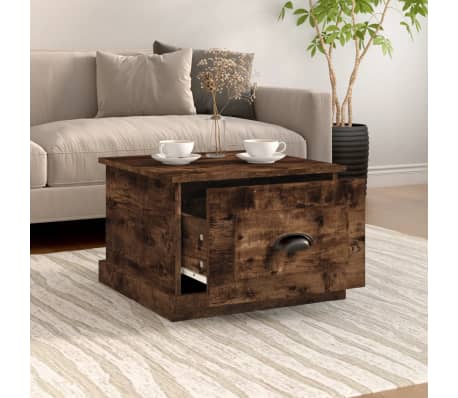 vidaXL kafijas galdiņ&scaron;, Sonomas ozolkoka, 50x50x35 cm