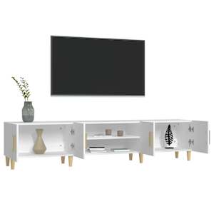 TV stolek bílý 180 x 31,5 x 40 cm, z umělého dřeva - obrázek 5