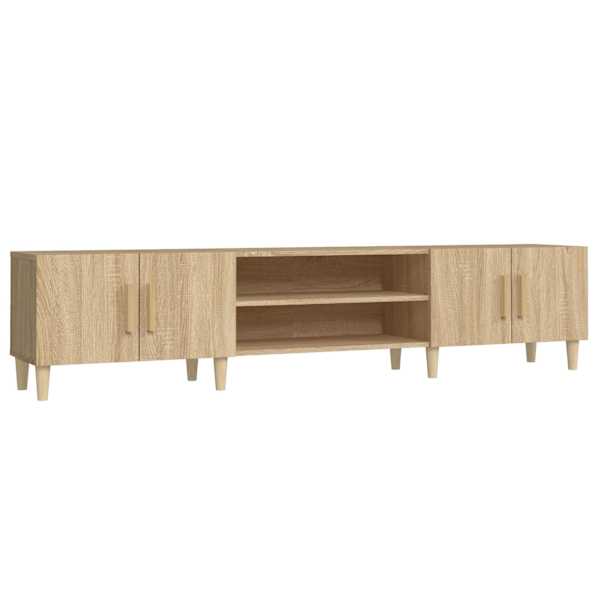 vidaXL telerikapp Sonoma tamm 180 x 31,5 x 40 cm t&ouml;&ouml;deldud puit