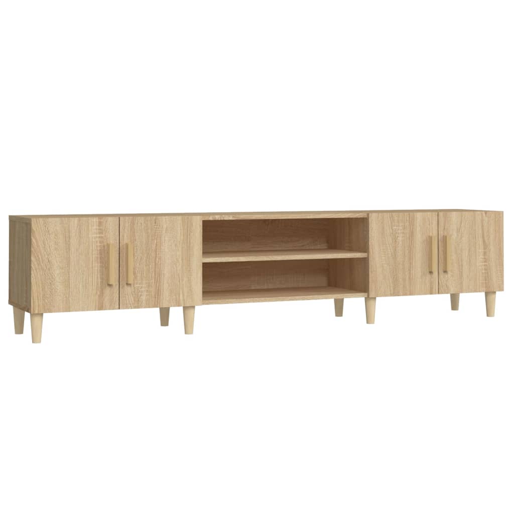 vidaXL Tv-meubel Sonoma eiken 180x31,5x40 cm bewerkt hout, foto 3