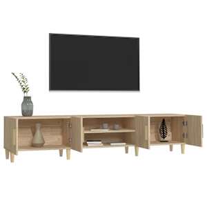 TV stolek dub sonoma 180 x 31,5 x 40 cm, imitace dřeva - obrázek 5
